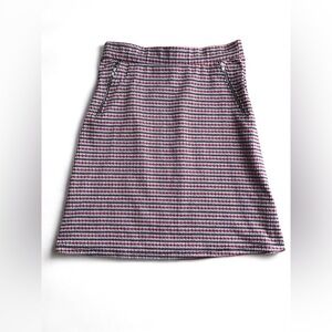 Le Lis Red and Blue A-Line Skirt